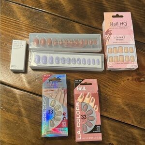 Static Nails Fun Bundle! 2 Static full sets (new), Static glue & 3 more sets♥️